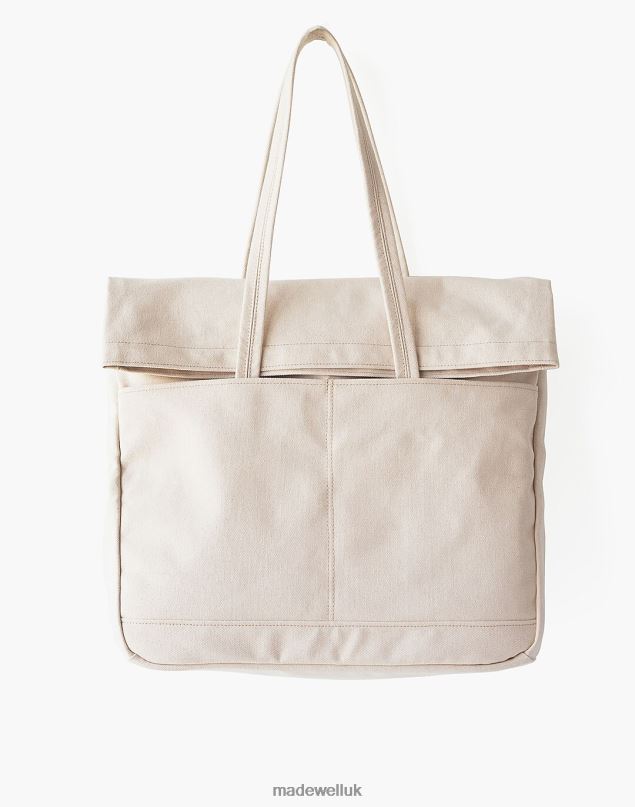 Madewell Men MAKR Canvas and Leather Fold Weekender Bag Accessories Brown 8P4866