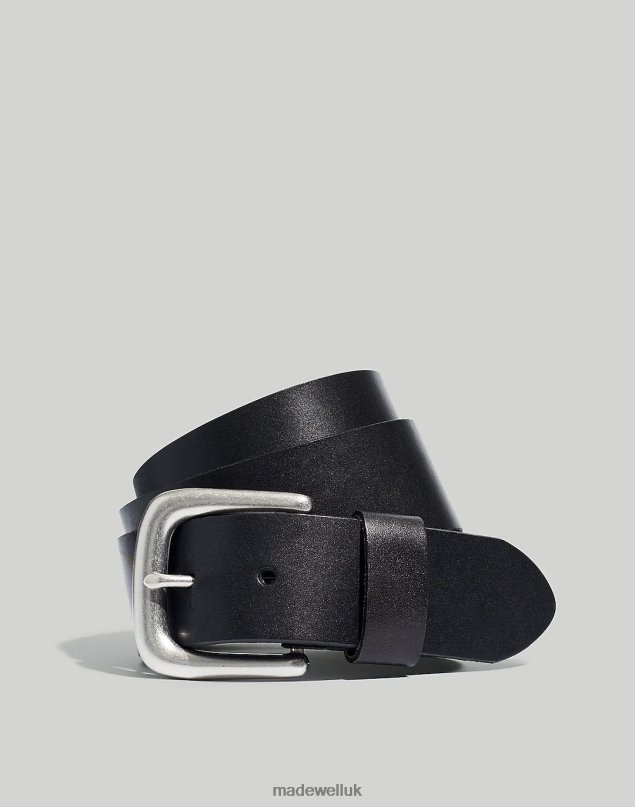Madewell Men Leather Belt Accessories Classic Black 8P4863