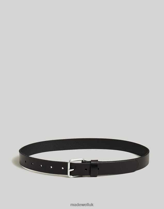 Madewell Men Narrow Leather Belt Accessories Classic Black 8P48620