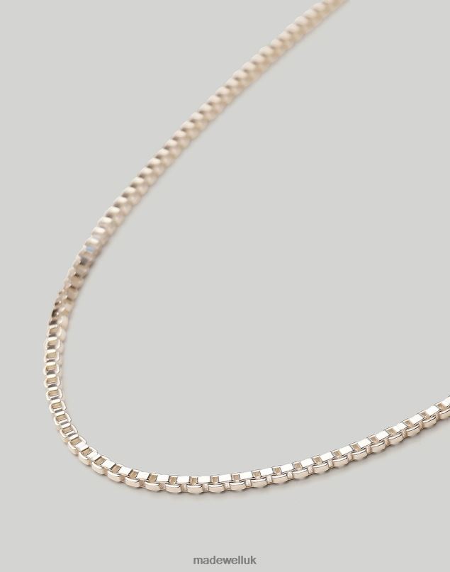 Madewell Men CHARLOTTE CAUWE STUDIO CLASSIC BOX CHAIN NECKLACE Accessories Silver 8P486421