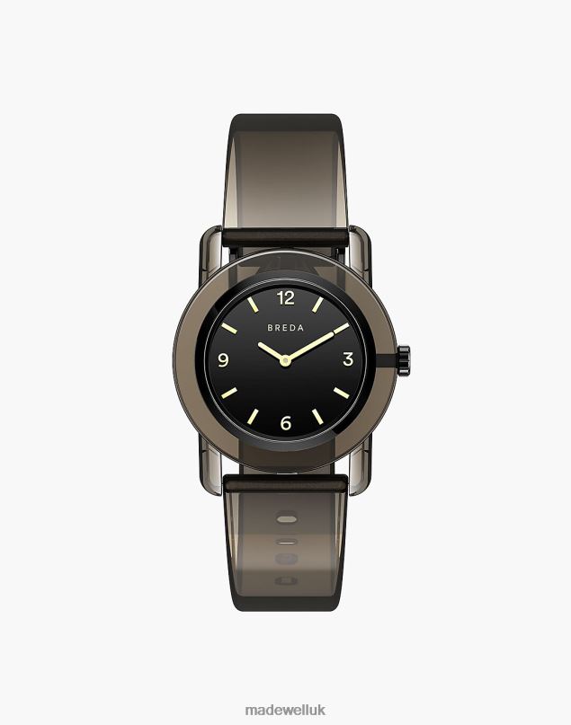 Madewell Men BREDA Unisex 'Play' Transparent Plastic Watch, 35mm Accessories Black 8P48691