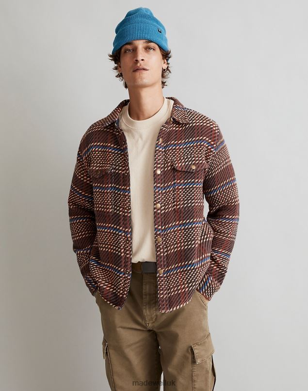 Madewell Men Corridor Corded Snap Shirt-Jacket Clothing Brown 8P486436