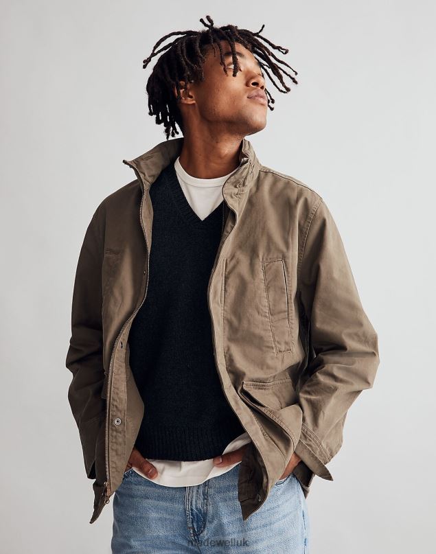 Madewell Men Field Jacket Clothing Cargo Green 8P486117