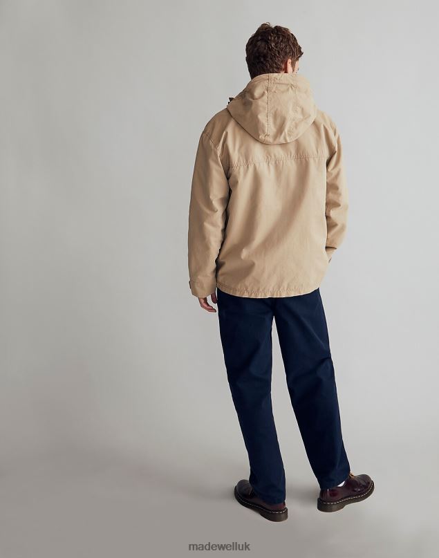 Madewell Men Hooded Utility Jacket Clothing Driftwood 8P486114