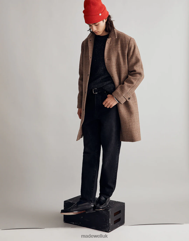 Madewell Men Italian Insuluxe Overcoat Clothing Dried Barley 8P486116