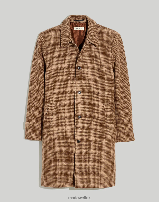 Madewell Men Italian Insuluxe Overcoat Clothing Dried Barley 8P486116