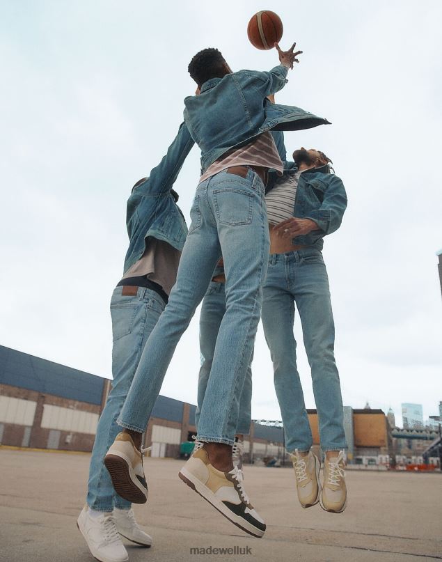 Madewell Men Athletic Slim Jeans Clothing Becklow Wash 8P486154