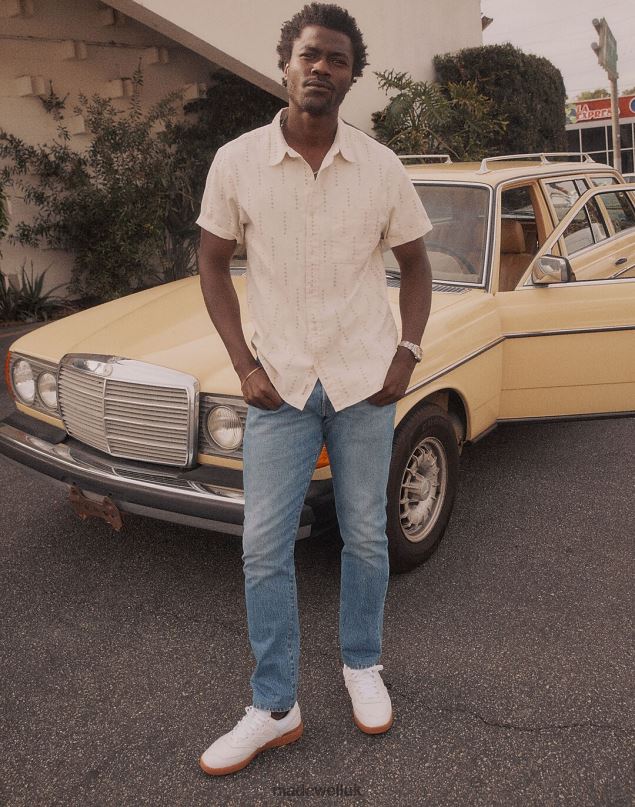 Madewell Men Athletic Slim Jeans Clothing Marcey Wash 8P486152