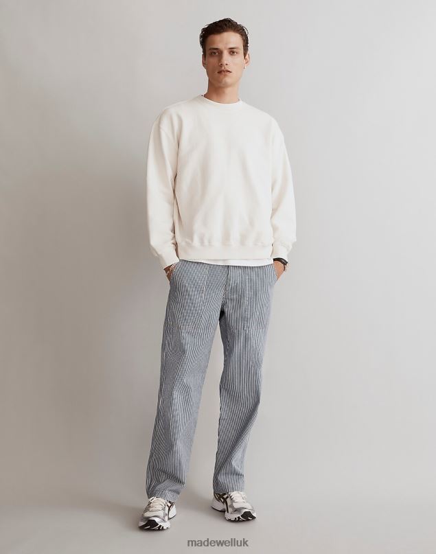 Madewell Men Baggy Surplus Pants Clothing Haverford Stripe 8P486221