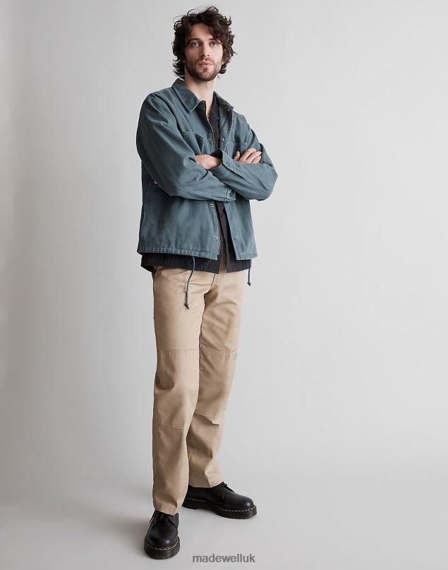 Madewell Men Dickies Flat Front Double Knee Pants Clothing Marble White 8P486468