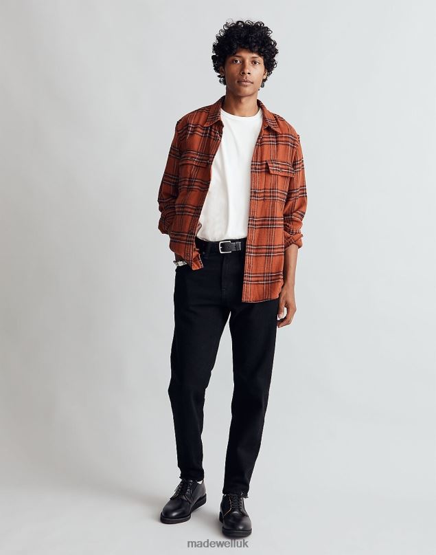 Madewell Men Relaxed Taper Jeans Clothing Black 8P486175