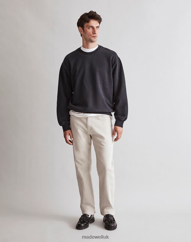 Madewell Men The 1991 Straight-Leg Garment-Dyed Jean Clothing Feather Grey 8P486131