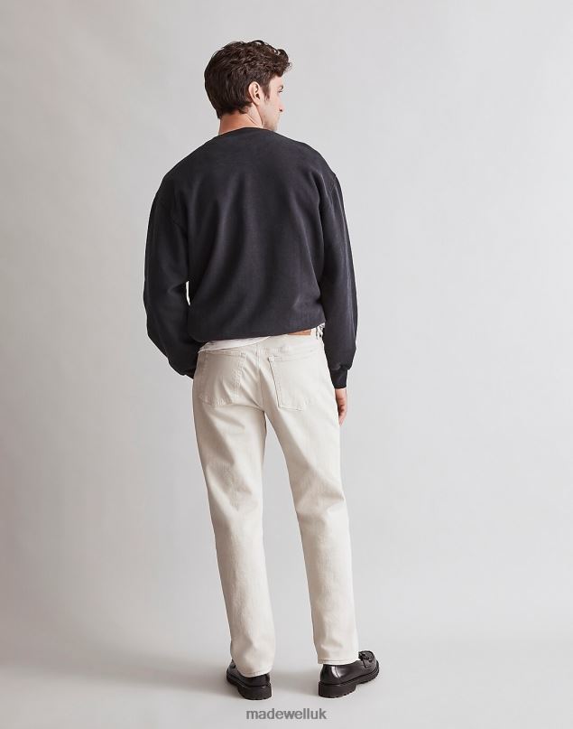 Madewell Men The 1991 Straight-Leg Garment-Dyed Jean Clothing Feather Grey 8P486131