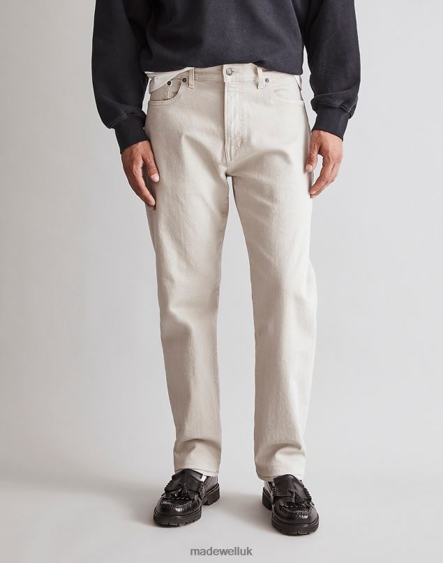 Madewell Men The 1991 Straight-Leg Garment-Dyed Jean Clothing Feather Grey 8P486131