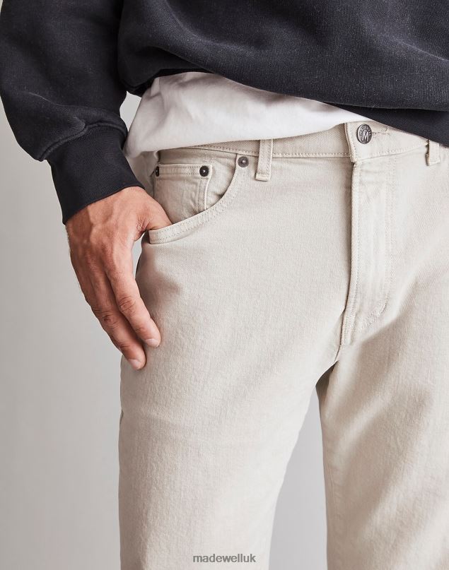 Madewell Men The 1991 Straight-Leg Garment-Dyed Jean Clothing Feather Grey 8P486131
