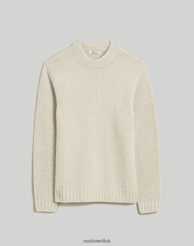 Madewell Men Merino Wool-Blend Crewneck Sweater Clothing Hthr Iron 8P486336