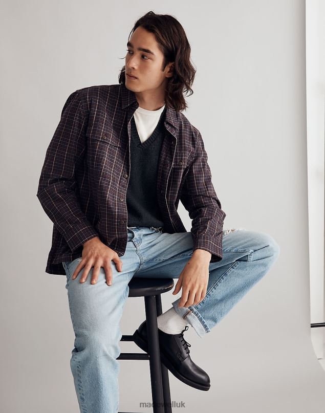 Madewell Men Brushed Boxy Shirt Clothing Drill Khaki 8P486283