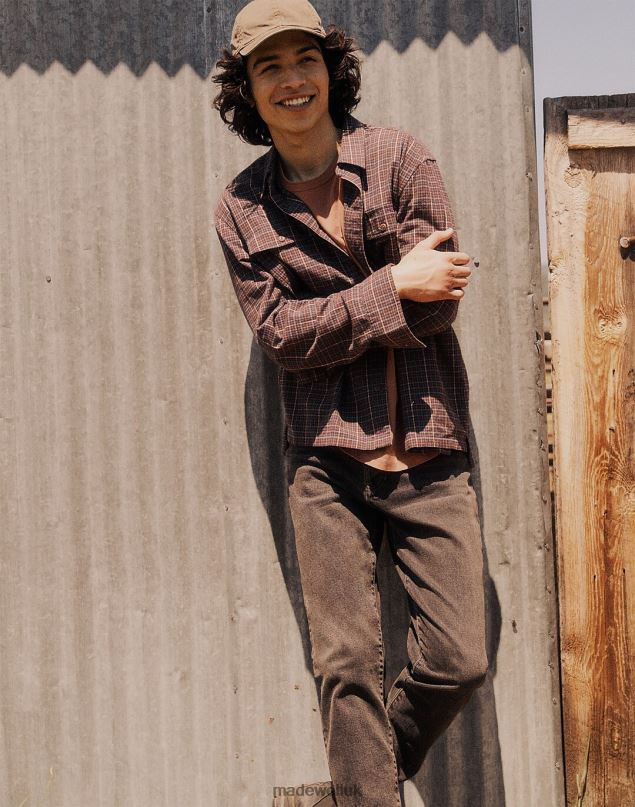 Madewell Men Brushed Boxy Shirt Clothing Drill Khaki 8P486283