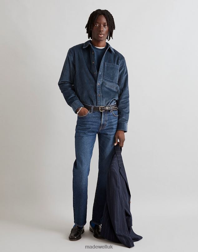 Madewell Men Corduroy Easy Long-Sleeve Shirt Clothing Compass Gold 8P486238