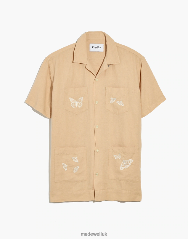 Madewell Men Corridor Embroidered Summer Shirt Clothing Butterfly 8P486286
