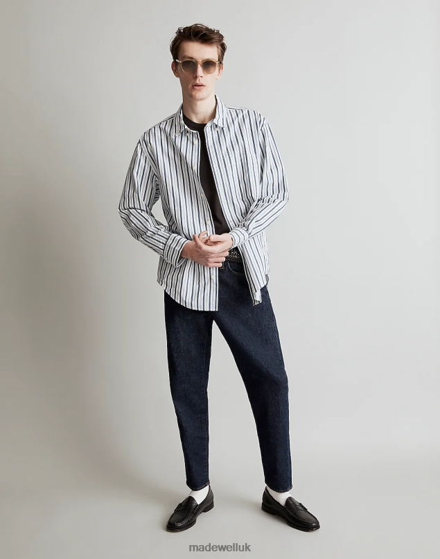 Madewell Men Poplin Easy Long-Sleeve Shirt Clothing Lighthouse 8P486263