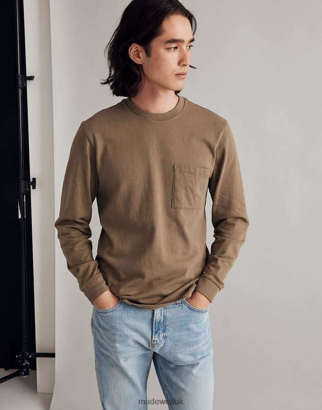Madewell Men Relaxed Long-Sleeve Tee Clothing Lighthouse 8P486356