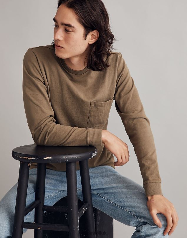 Madewell Men Relaxed Long-Sleeve Tee Clothing Lighthouse 8P486356