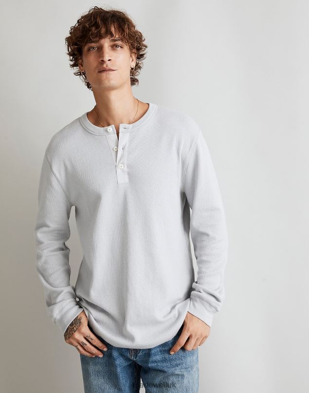 Madewell Men Thermal Henley Tee Clothing Lighthouse 8P486353