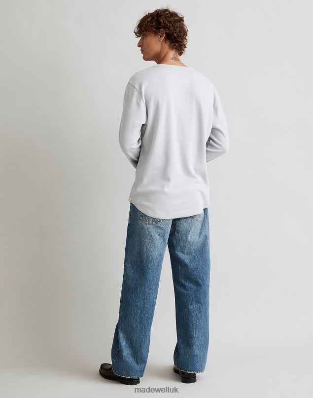 Madewell Men Thermal Henley Tee Clothing Lighthouse 8P486353