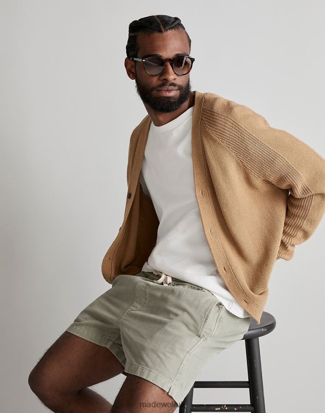 Madewell Men 4 1/2'' Cotton Everywear Shorts Clothing Coastal Granite 8P486322