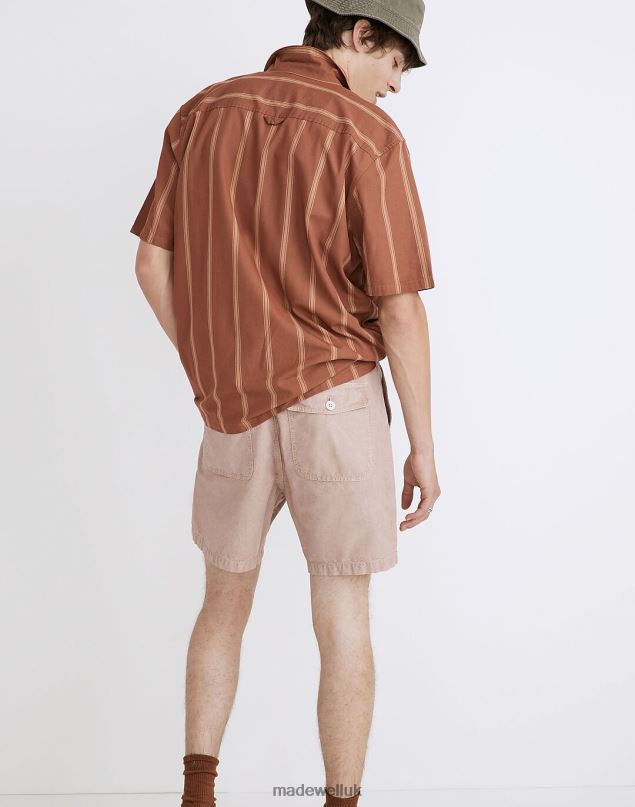 Madewell Men Sun-Faded Chino Shorts Clothing Vintage Petal 8P486327