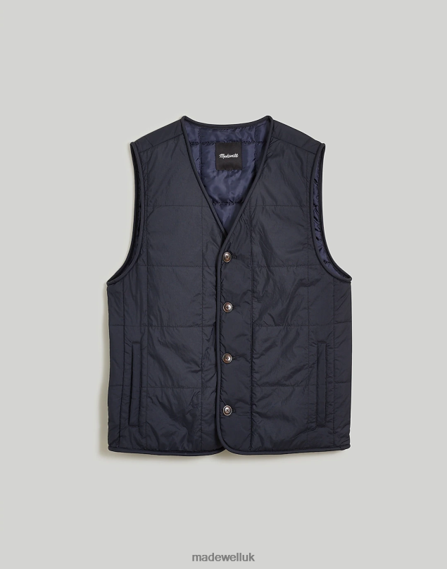 Madewell Men Quilted Liner Vest Clothing True Black 8P486103