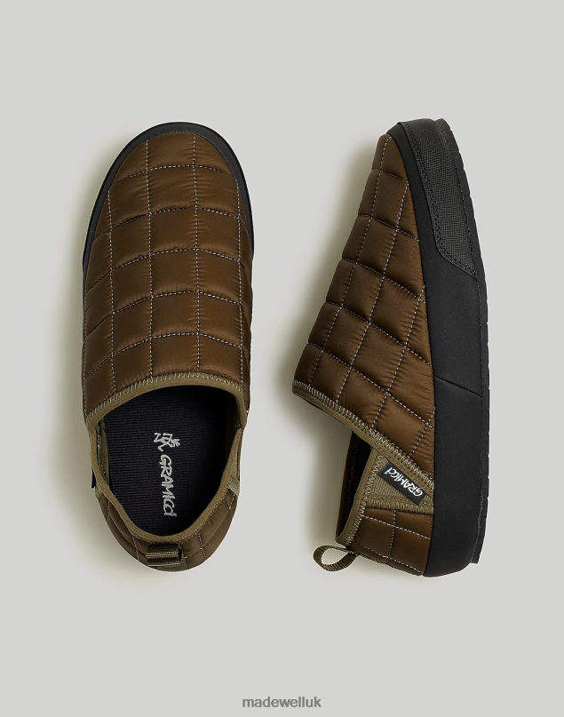 Madewell Men Gramicci Thermal Moc Footwear Deep Olive 8P486510