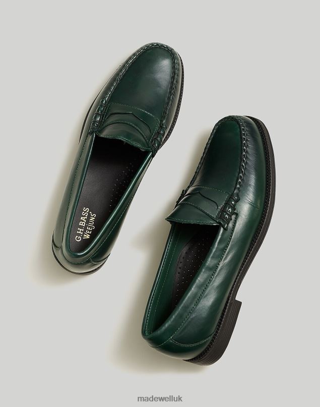 Madewell Men G.H.BASS Larson Weejuns Loafers Footwear Green 8P486488