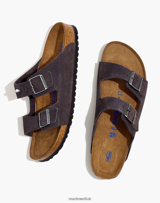 Madewell Men Birkenstock Suede Arizona Sandals Footwear Hthr Grey 8P486399