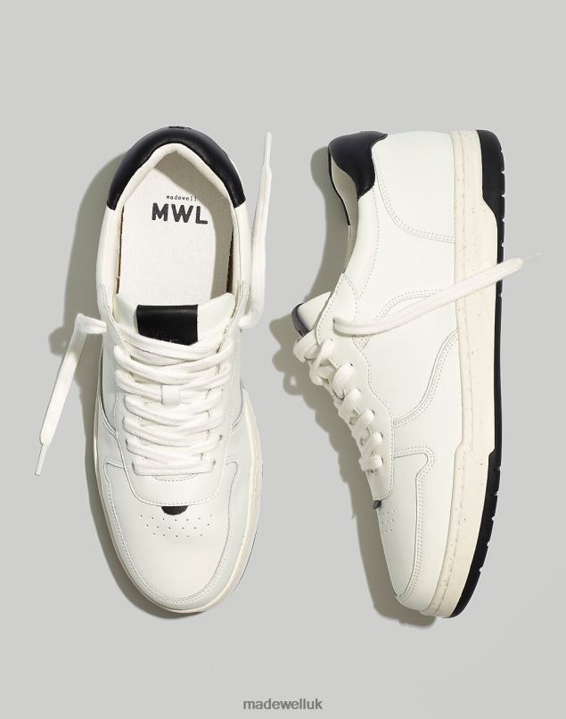 Madewell Men Court Sneakers Footwear Black Coal Multi 8P486629