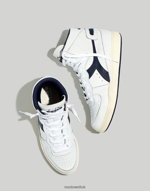 Madewell Men Diadora Mi Basket Used Sneakers Footwear White/Blue Corsair 8P4862