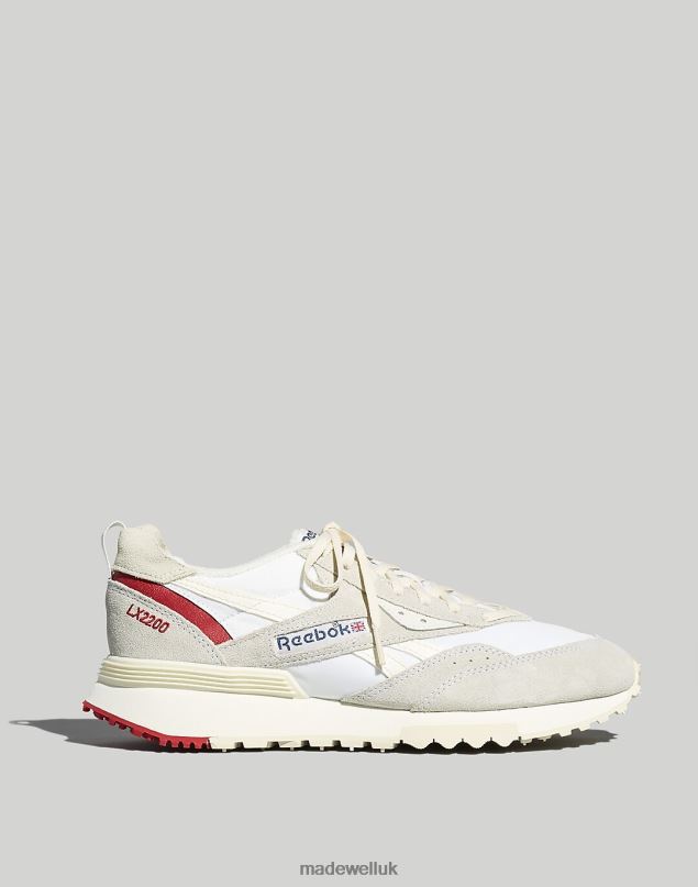 Madewell Men Reebok LX2200 Sneakers Footwear White/Chalk/Flash Red 8P486572