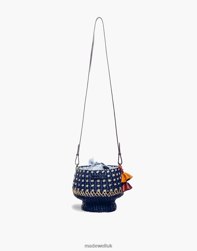 Madewell Women AAKS Raffia Baw Pot Dot Crossbody Bag Accessories Multi 8P4861165