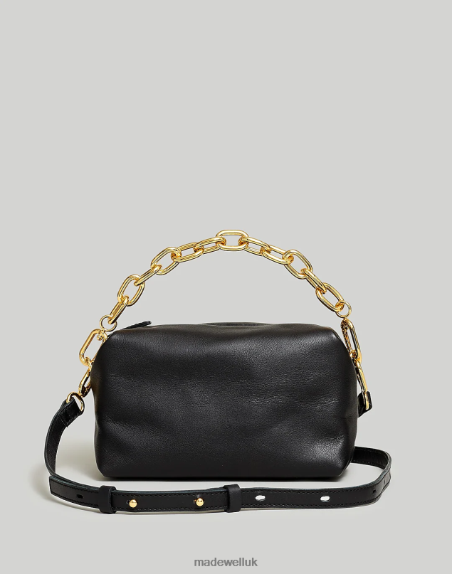 Madewell Women The Chain-Strap Crossbody Bag in Leather Accessories True Black 8P486654