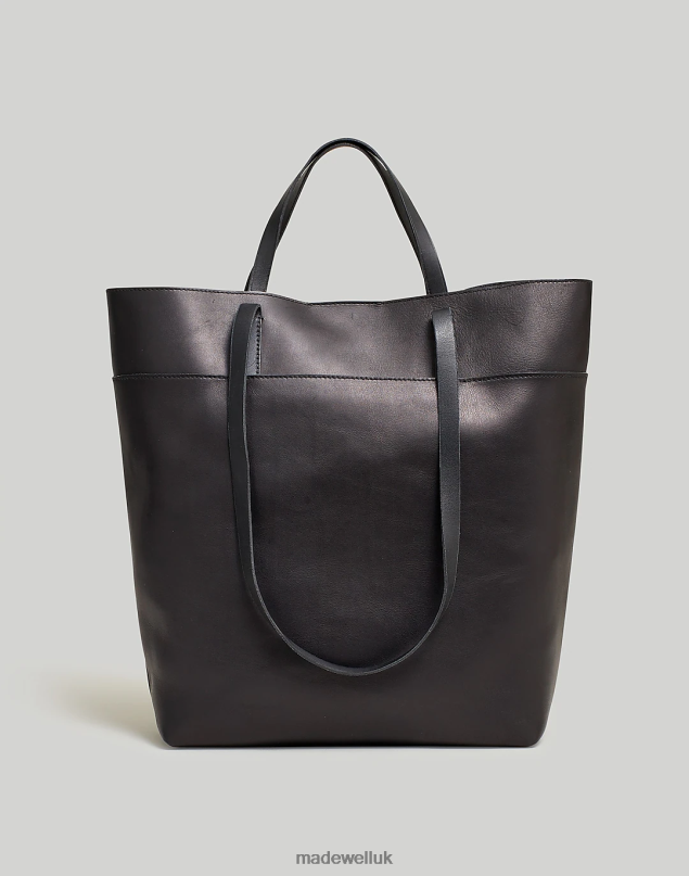 Madewell Women The Essential Tote in Leather Accessories True Black 8P486722