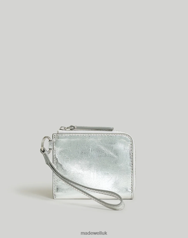 Madewell Women The Essential Zip Wallet Accessories Bright Silver 8P486695