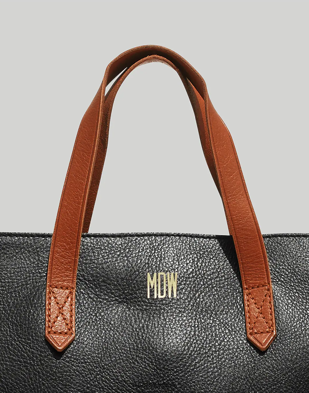 Madewell Women The Zip-Top Transport Carryall Accessories True Black Brown 8P486735