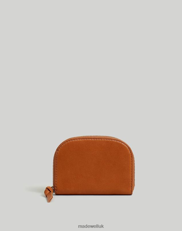 Madewell Women The Zip Wallet in Leather Accessories Burnished Caramel 8P486708