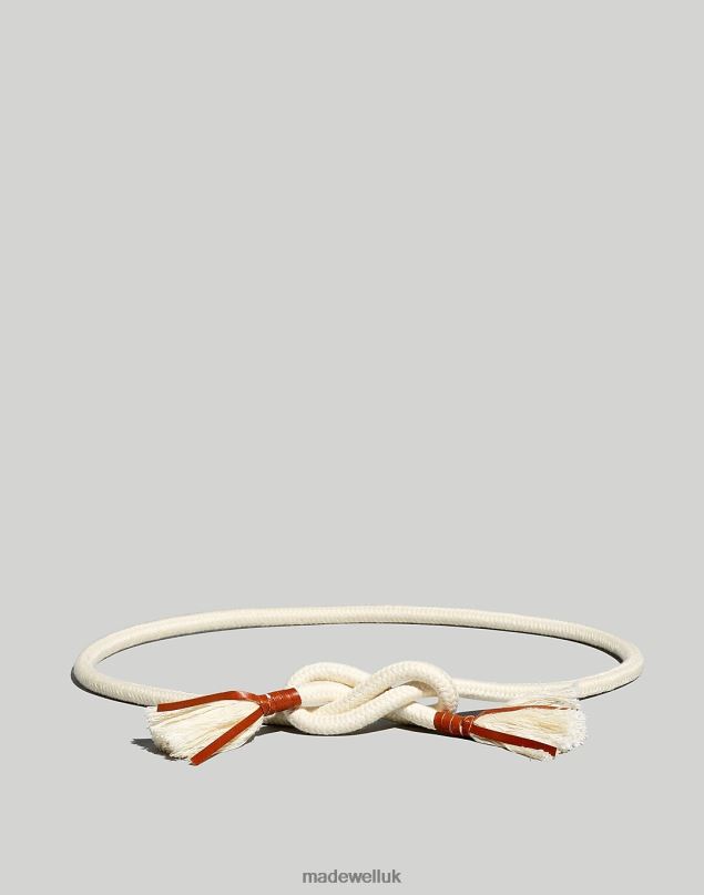 Madewell Women Rope Tubular Tie Belt Accessories Vintage Parchment 8P486751