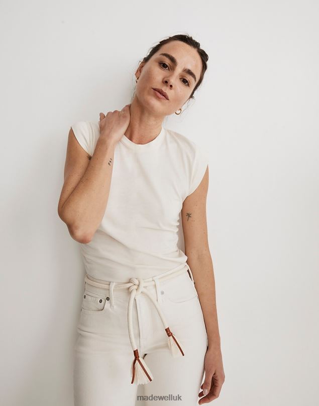 Madewell Women Rope Tubular Tie Belt Accessories Vintage Parchment 8P486751