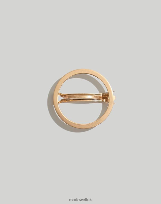 Madewell Women Chunky Circle Hair Clip Accessories Vintage Gold 8P486766 Madewell Women Chunky Circle Hair Clip Accessories Vintage Gold 8P486766
