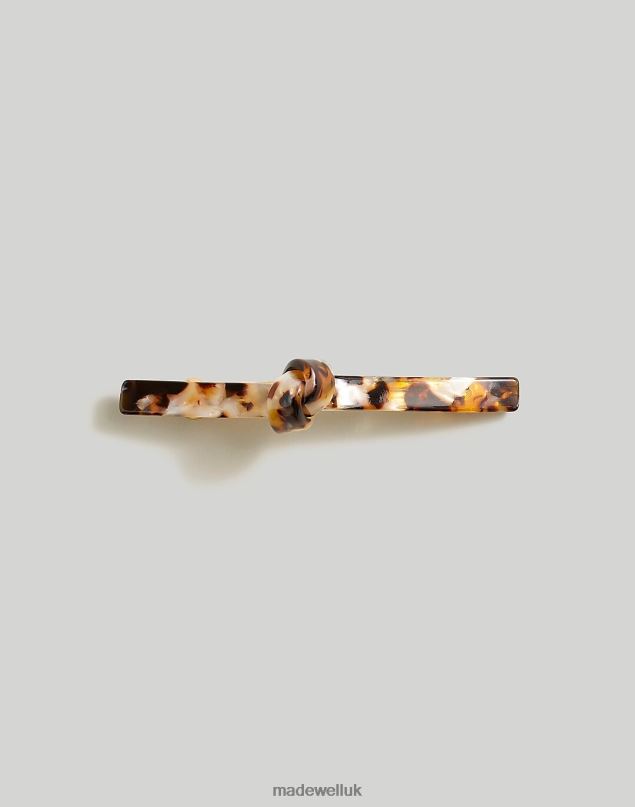 Madewell Women Knotted Acetate Barette Accessories Sepia 8P486780