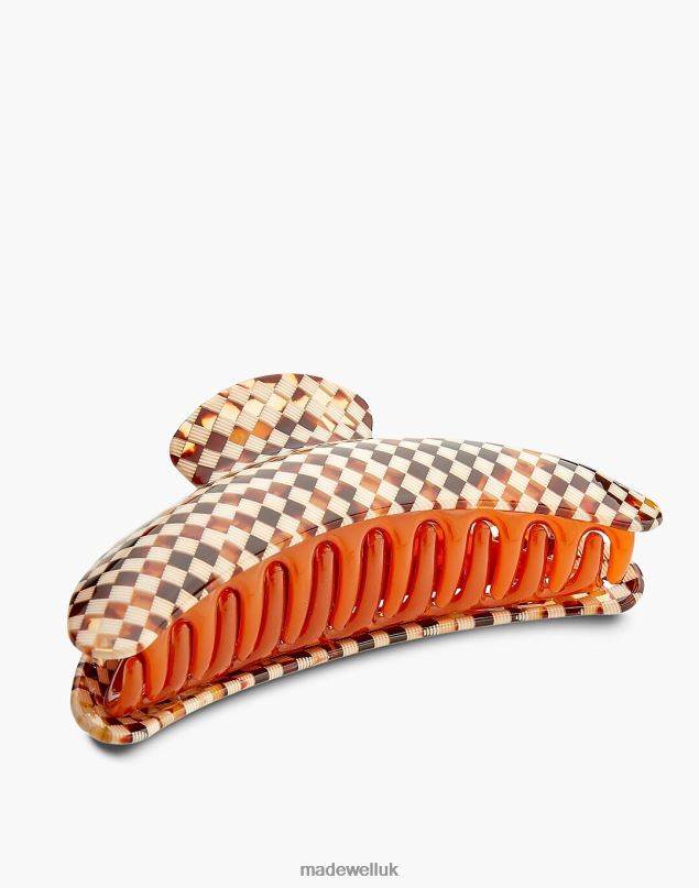 Madewell Women MACHETE Jumbo Heirloom Claw Accessories Brown Multi 8P4861793