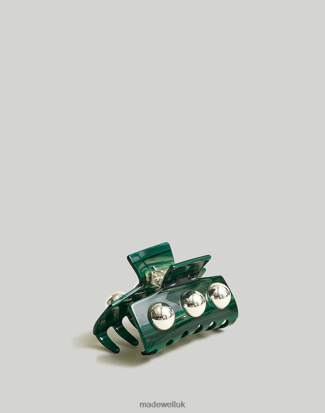 Madewell Women Studded Claw Hair Clip Accessories Malachite 8P486768